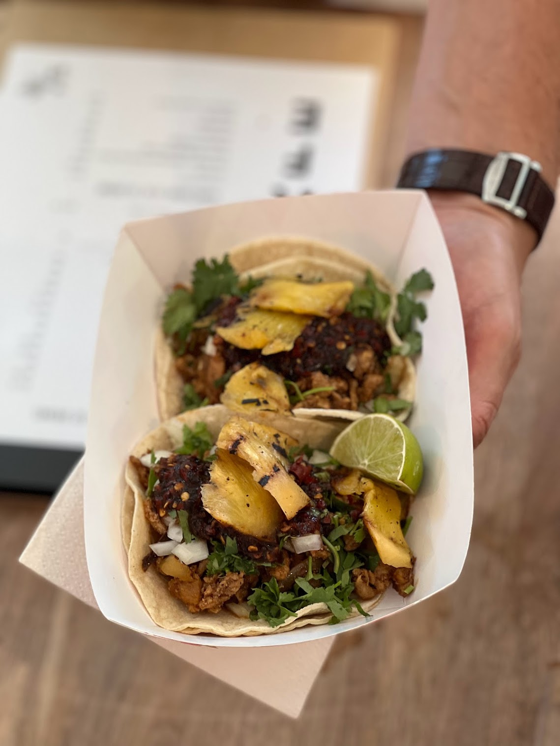 Al pastor taco.