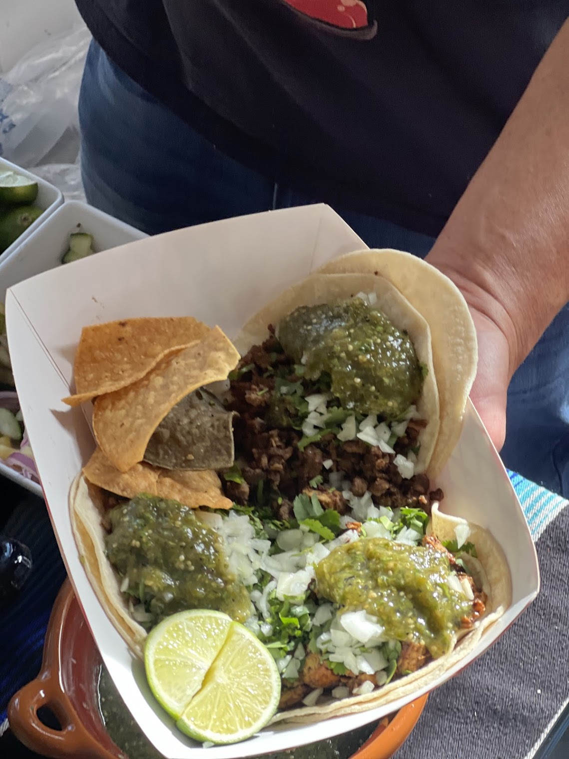 Taco spread from Alfredo at Noe Cafe.