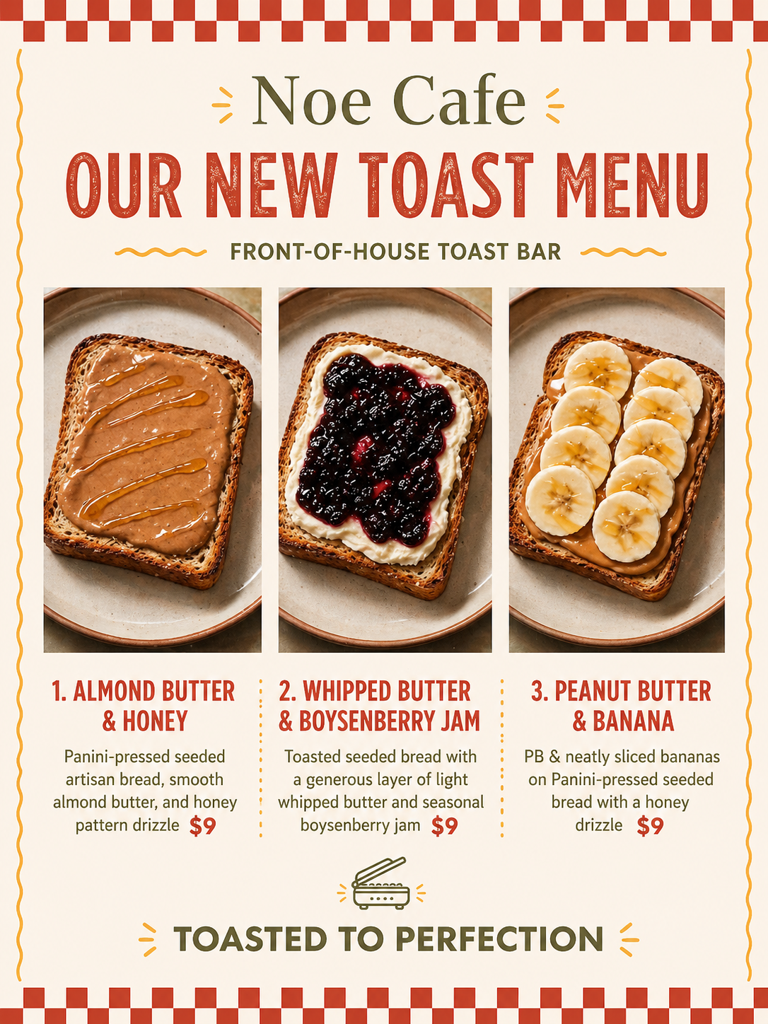 Noe Cafe menu page 8.